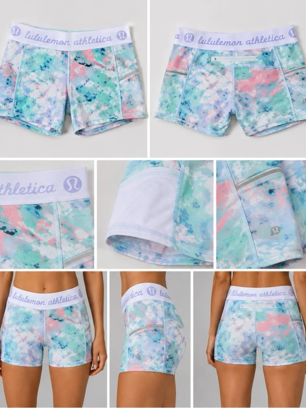 Lululemon What The Sport Short Full-On Luxtreme Blushed Illusion Multi Sz 6